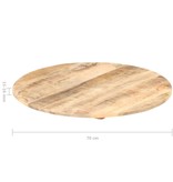 vidaXL Tafelblad rond 15-16 mm 70 cm massief mangohout