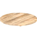 vidaXL Tafelblad rond 15-16 mm 70 cm massief mangohout