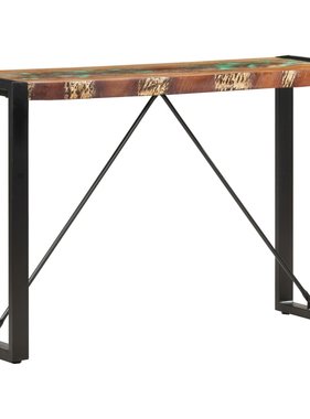 VidaXL Wandtafel 110x35x76 cm massief gerecycled hout