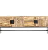 vidaXL Tv-meubel 140x30x50 cm massief mangohout