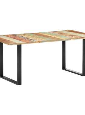 vidaXL Eettafel 180x90x76 cm massief gerecycled hout