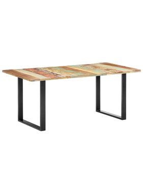 vidaXL Eettafel 180x90x76 cm massief gerecycled hout