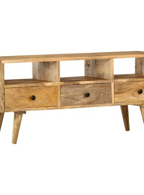 vidaXL Tv-meubel 110x36x50 cm massief mangohout