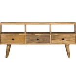 vidaXL Tv-meubel 110x36x50 cm massief mangohout