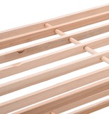 VidaXL Schoenenrek met 3 schappen massief hout
