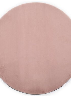 VidaXL Vloerkleed 160 cm kunstkonijnenbont oudroze