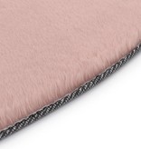 VidaXL Tapijt 80 cm kunstkonijnenbont oudroze