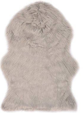 VidaXL Vloerkleed 60x90 cm kunstschapenvacht lichtgrijs VidaXL Vloerkleed 60x90 cm kunstschapenvacht lichtgrijs