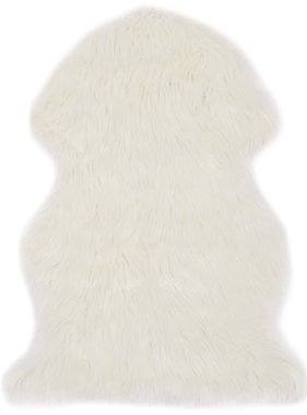 VidaXL Vloerkleed 60x90 cm kunstschapenvacht wit VidaXL Vloerkleed 60x90 cm kunstschapenvacht wit