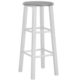 VidaXL Barkrukken 2 st MDF zilverkleurig