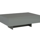 vidaXL Salontafel 85x55x31 cm MDF hoogglans grijs