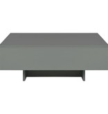 vidaXL Salontafel 85x55x31 cm MDF hoogglans grijs