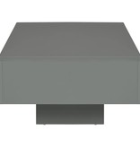 vidaXL Salontafel 85x55x31 cm MDF hoogglans grijs