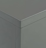 VidaXL Salontafel 85x55x31 cm MDF hoogglans grijs