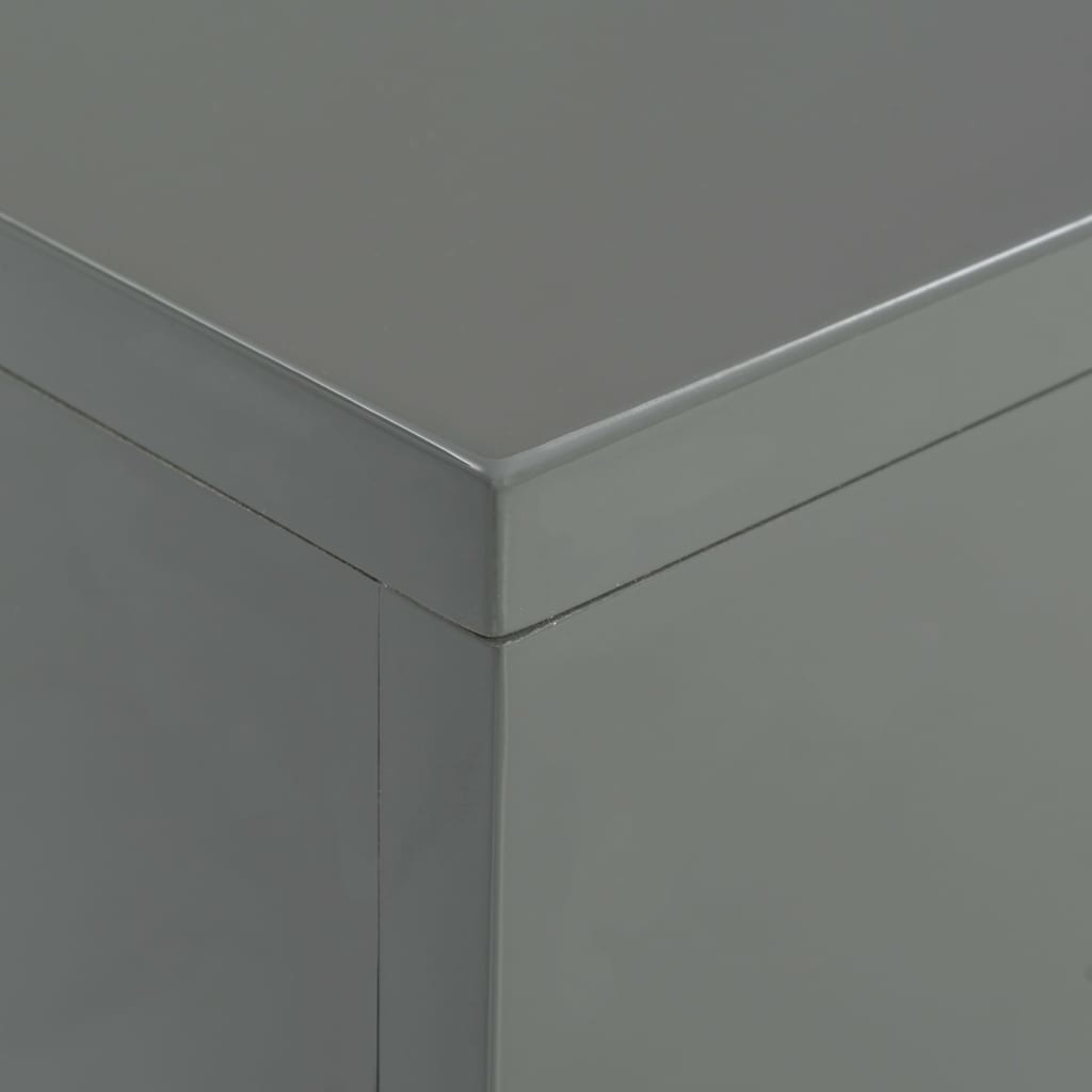 VidaXL Salontafel 85x55x31 cm MDF hoogglans grijs