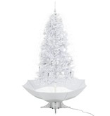VidaXL Kerstboom sneeuwend met paraplubasis 190 cm wit