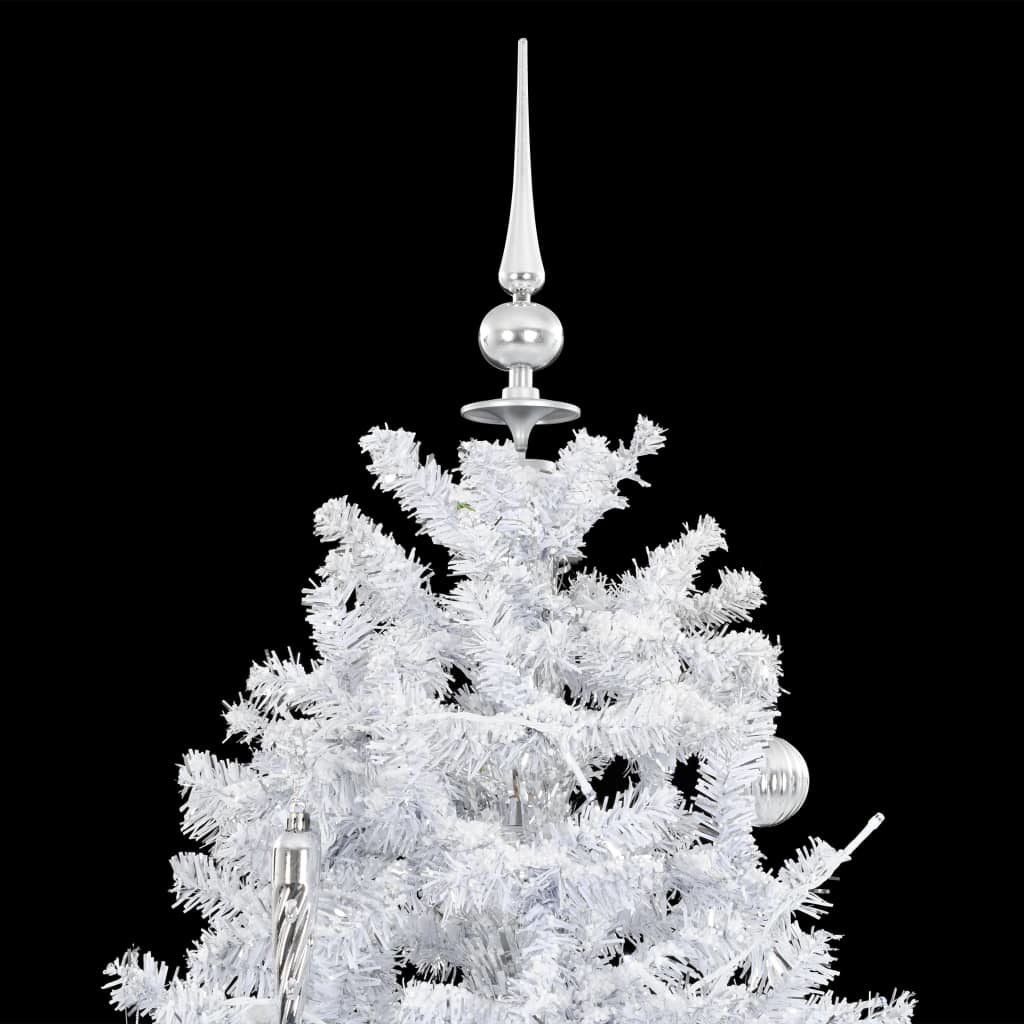 VidaXL Kerstboom sneeuwend met paraplubasis 190 cm wit