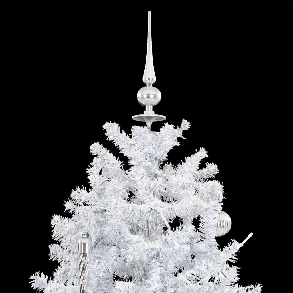 VidaXL Kerstboom sneeuwend met paraplubasis 170 cm wit