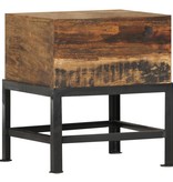 VidaXL Kruk 35x35x40 cm massief gerecycled hout