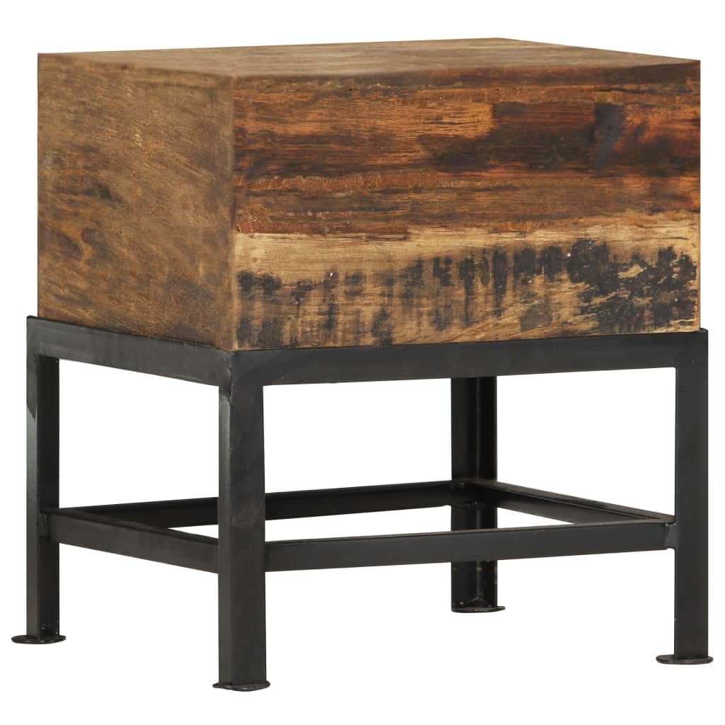 VidaXL Kruk 35x35x40 cm massief gerecycled hout