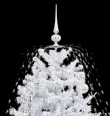 VidaXL Kerstboom sneeuwend met paraplubasis 170 cm wit