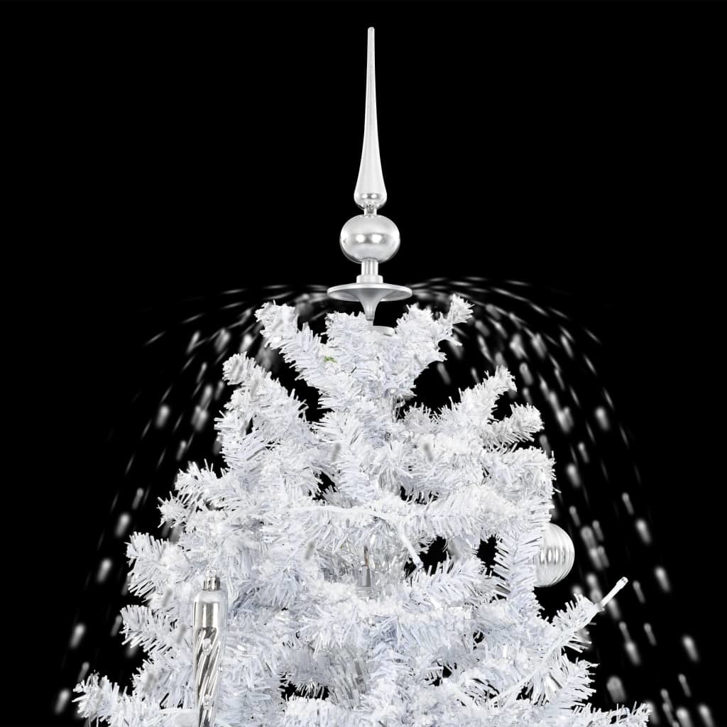 VidaXL Kerstboom sneeuwend met paraplubasis 170 cm wit