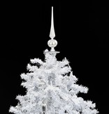 VidaXL Kerstboom sneeuwend met paraplubasis 140 cm wit