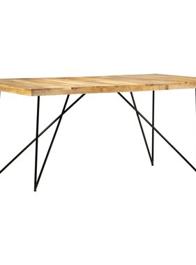 vidaXL Eettafel 180x90x76 cm massief mangohout