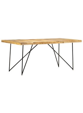 vidaXL Eettafel 180x90x76 cm massief mangohout