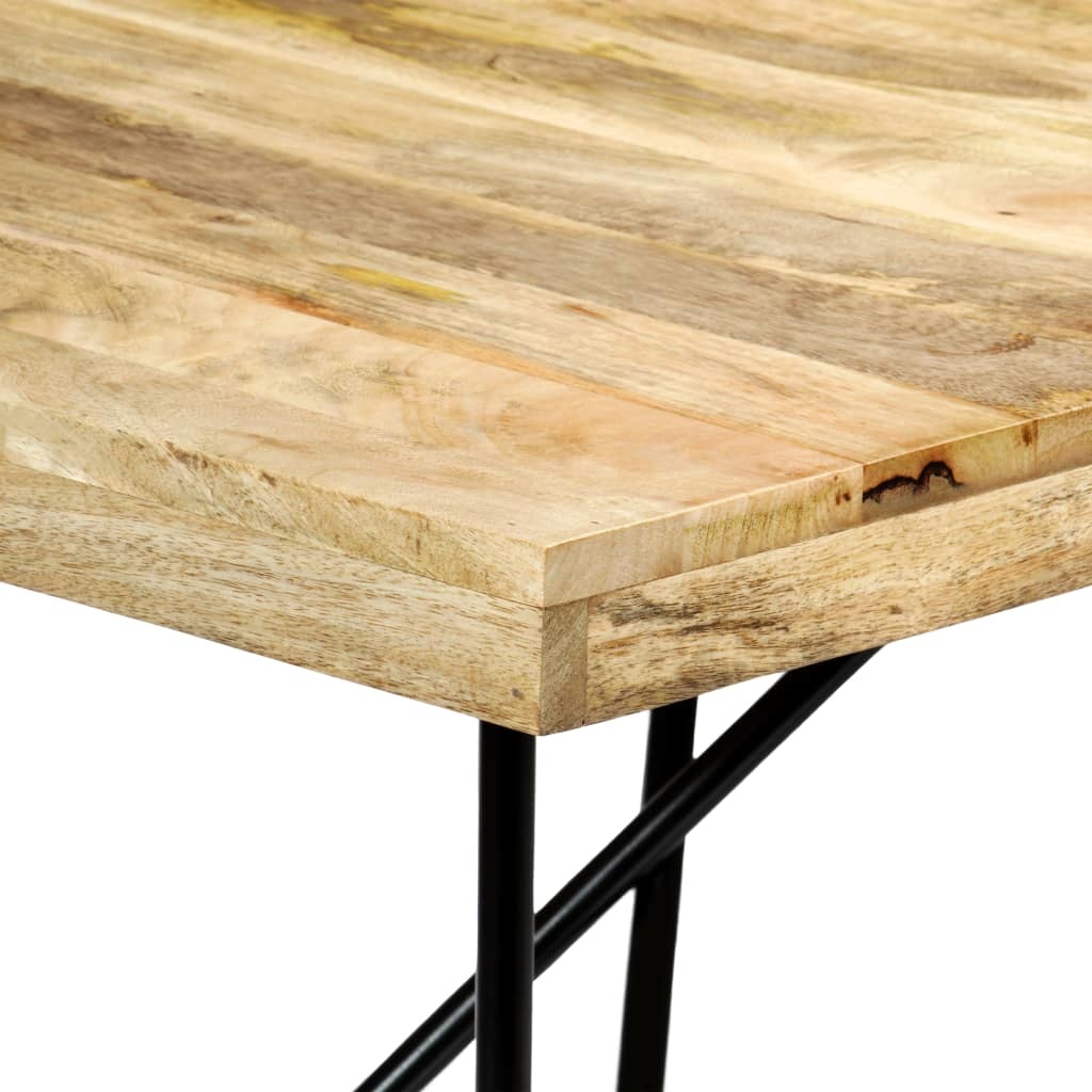 vidaXL Eettafel 180x90x76 cm massief mangohout