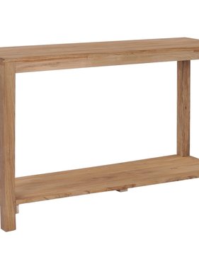 vidaXL Wandtafel 120x35x75 cm massief teakhout