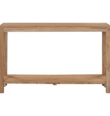 vidaXL Wandtafel 120x35x75 cm massief teakhout