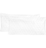 VidaXL Kussens 2 st 80x40x14 cm traagschuim