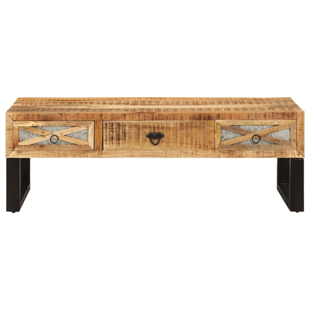 vidaXL Salontafel 110x50x38 cm massief mangohout