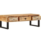 vidaXL Salontafel 110x50x38 cm massief mangohout