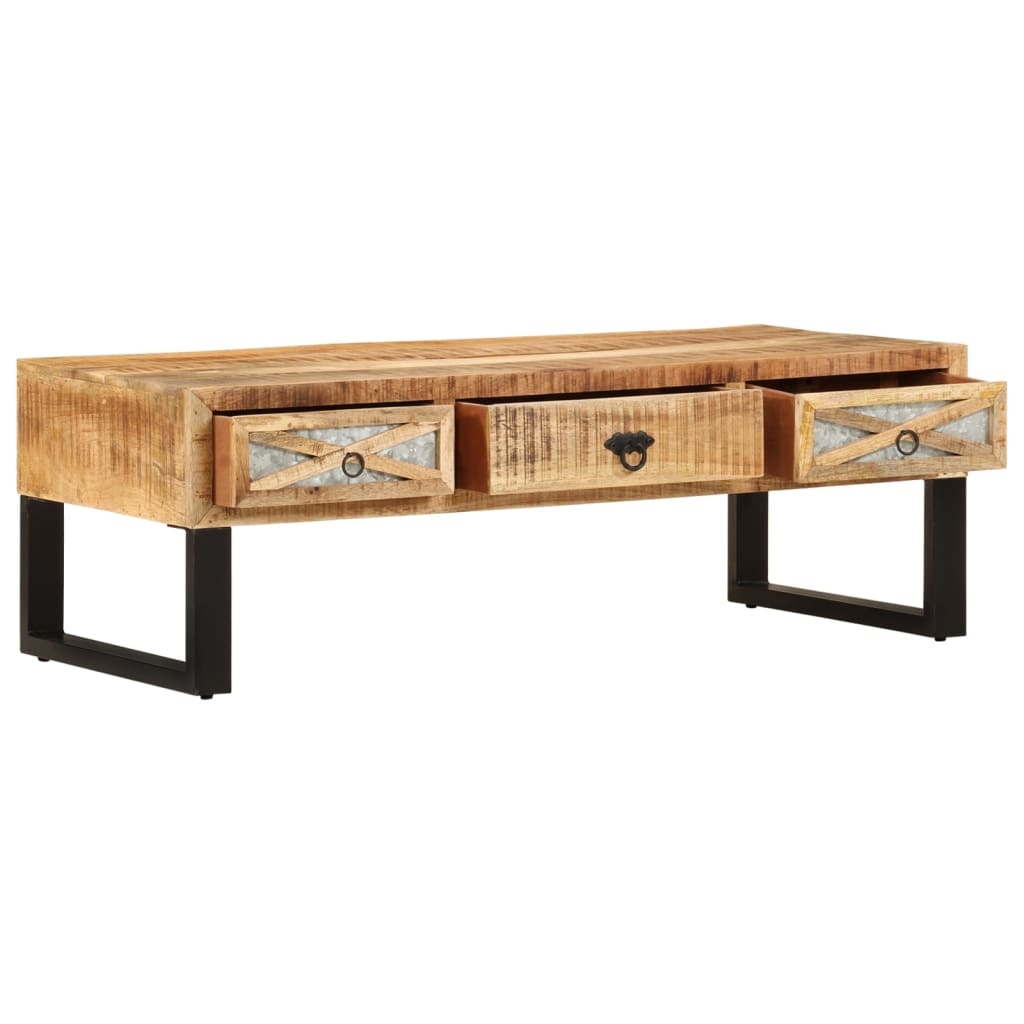 vidaXL Salontafel 110x50x38 cm massief mangohout