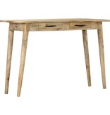 VidaXL Wandtafel 115x40x75 cm massief ruw mangohout