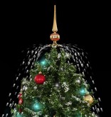 VidaXL Kerstboom sneeuwend met paraplubasis 140 cm groen