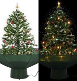 VidaXL Kerstboom sneeuwend met paraplubasis 75 cm groen