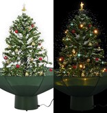 vidaXL Kerstboom sneeuwend met paraplubasis 75 cm groen