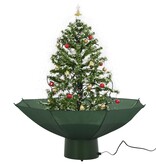 vidaXL Kerstboom sneeuwend met paraplubasis 75 cm groen