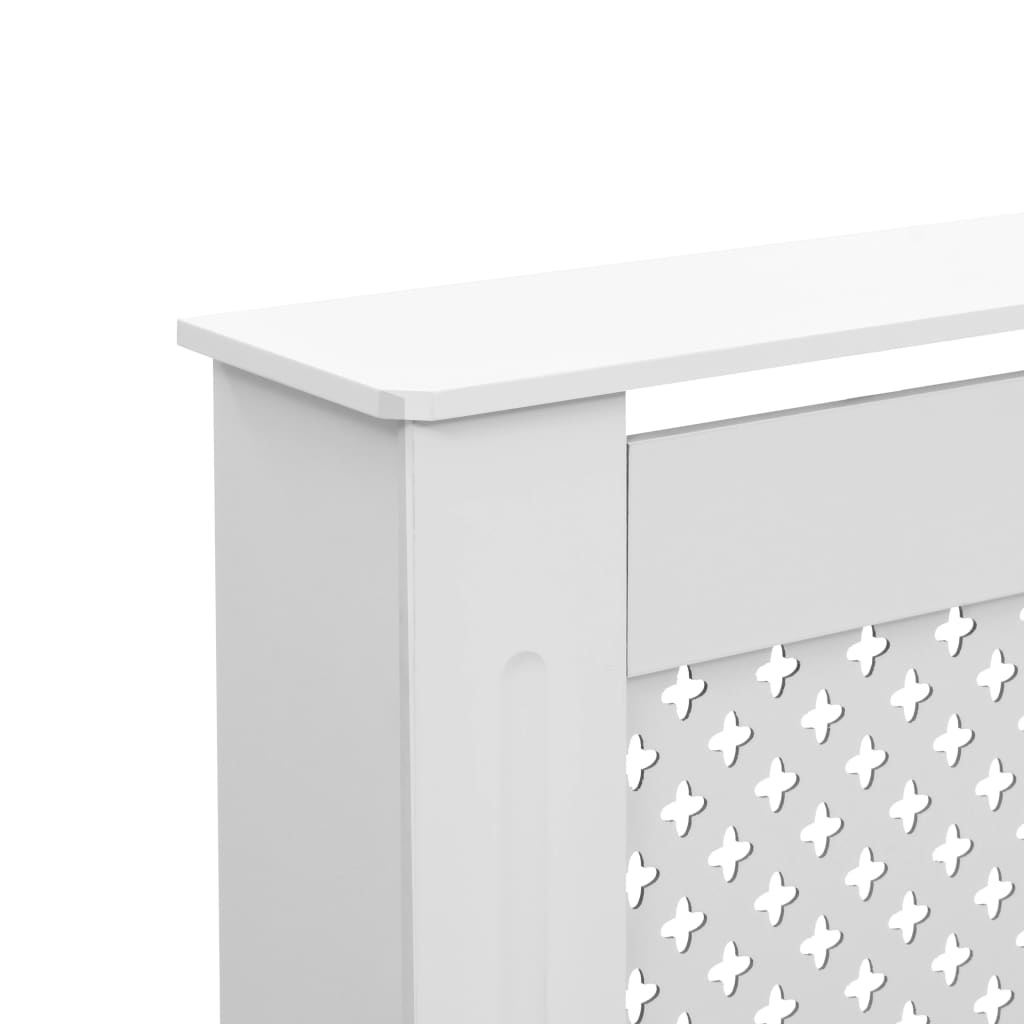 vidaXL Radiatorombouw 152x19x81,5 cm MDF wit