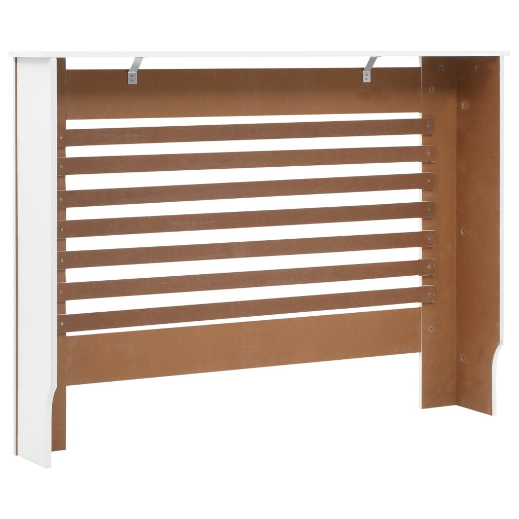 vidaXL Radiatorombouw 112x19x81,5 cm MDF wit