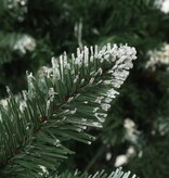 VidaXL Kunstkerstboom met dennenappels en wit glitter 150 cm