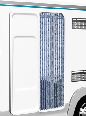 VidaXL Vliegengordijn 56x185 cm chenille zilverkleurig