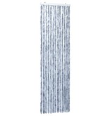 vidaXL Vliegengordijn 56x185 cm chenille zilverkleurig