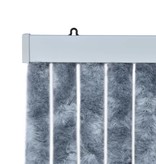VidaXL Vliegengordijn 56x185 cm chenille zilverkleurig