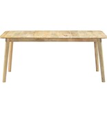 vidaXL Eettafel 180x90x76 cm massief mangohout