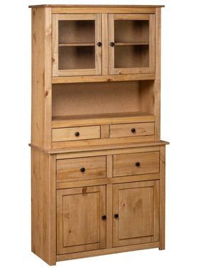 VidaXL Hoge kast Panama Range 93x40,5x180 cm massief grenenhout