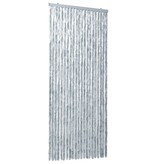 VidaXL Vliegengordijn 90x220 cm chenille wit en grijs
